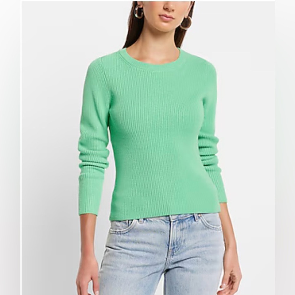 Express Bright Green Sweater